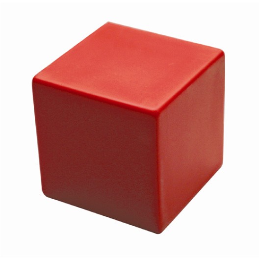 Coloured Stress Cubes Red